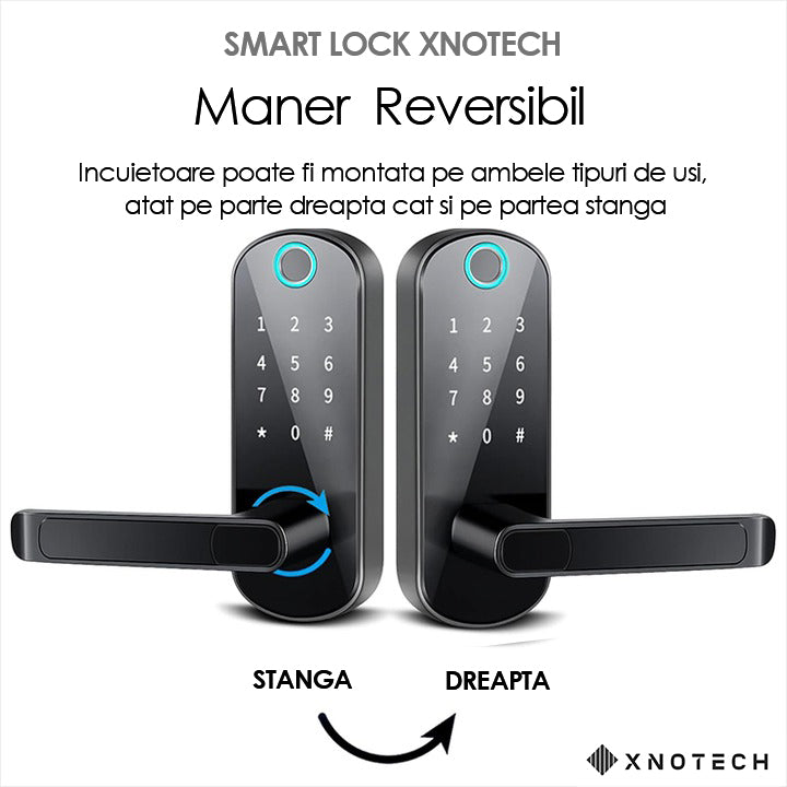 Incuietoare Inteligenta XNOTECH® Smart Lock Black