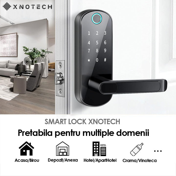 Incuietoare Inteligenta XNOTECH® Smart Lock Black