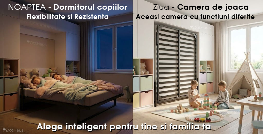 Pat rabatabil pe perete 150x200 cm - DotHaus Top Wall